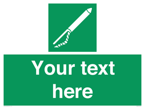 Custom sign safe condition Line throwing appliance